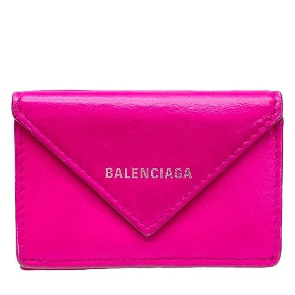 Balenciaga Paper Mini Wallet Trifold Wallet Fold Wallet Compact Wallet - Picture 1 of 10